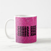 Roze Sparkle Cheer Mom Koffie Mok (Links)
