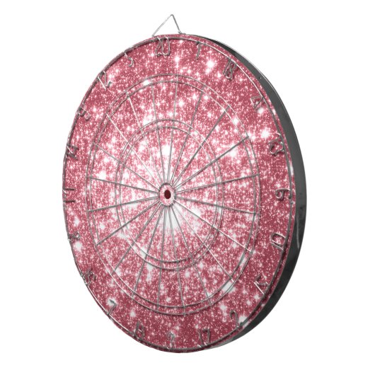Roze Sparkle Dartbord (Voorkant Rechts)
