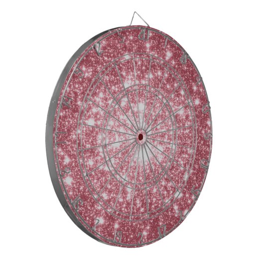 Roze Sparkle Dartbord (Voorkant Links)