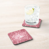 Roze Sparkle Drankjes Onderzetter (Rechterzijde)