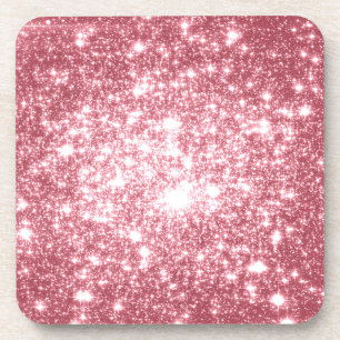 Roze Sparkle Drankjes Onderzetter