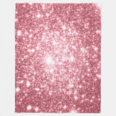 Roze Sparkle Fleece Deken (Voorkant)
