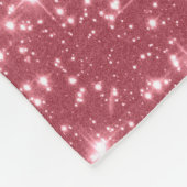 Roze Sparkle Fleece Deken (Hoek)