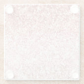 Roze Sparkle Girly Glitzy Glam Glitter Glazen Onderzetter (Achterkant)