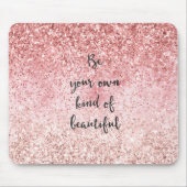 Roze Sparkle Girly Glitzy Glam Glitter Mooi Muismat (Voorkant)