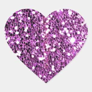 Roze Sparkle Glitter Kijk Hart Sticker