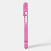 Roze Sparkle Glitter Nautisch Zeilanker Case-Mate iPhone Case (Achterkant / Links)