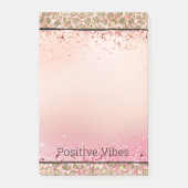 Roze Sparkle Gold Leopard Print Post-it® Notes (Voorkant)