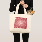 Roze Sparkle Grote Tote Bag (Voorkant (product))