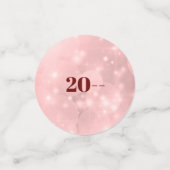 Roze Sparkle Happy Nieuwjaar Confetti (Kleine voorkant)
