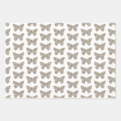 Roze Sparkle Jeweled Butterfly Inpakpapier Vel (Voorkant 2)
