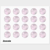 Roze Sparkle Jurk Tiara Quinceanera Sticker (Vel)