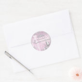 Roze Sparkle Jurk Tiara Quinceanera Sticker (Envelop)