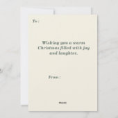 Roze Sparkle Kerst Custom Foto Feestdagenkaart (Achterkant)