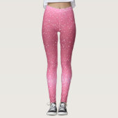 Roze Sparkle Leggings (Voorkant)