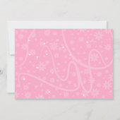 Roze Sparkle Lingerie Bridal Showuitnodiging Kaart (Achterkant)