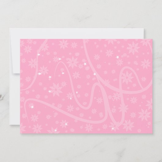 Roze Sparkle Lingerie Bridal Showuitnodiging Kaart (Achterkant)