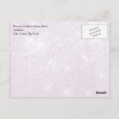 Roze Sparkle-look Briefkaart (Achterkant)