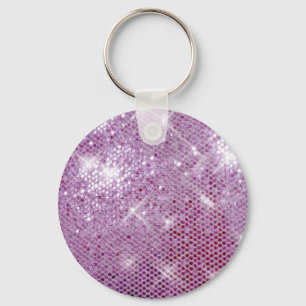 Roze Sparkle-look Sleutelhanger