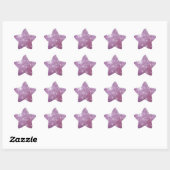 Roze Sparkle-look Ster Sticker (Vel)