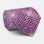 Roze Sparkle-look Stropdas (Opgerold)