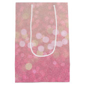 Roze Sparkle Medium Cadeauzakje (Achterkant)