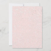 Roze & Sparkle met een Glittery Crown Verjaardag Kaart (Achterkant)