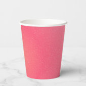 Roze Sparkle Paper Cup Papieren Bekers (Achterkant)