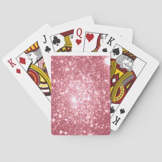 Roze Sparkle Pokerkaarten (Achterkant)