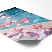 Roze Sparkle Poolside Print (Hoek)