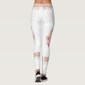 Roze Sparkle Roos Leggings (Achterkant)
