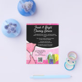 Roze Sparkle Schoonmaak Service Zakelijk Flyer (Enkel)