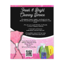 Roze Sparkle Schoonmaak Service Zakelijk