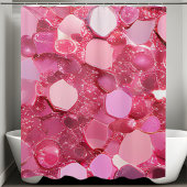 Roze Sparkle Sequin Douchegordijn
