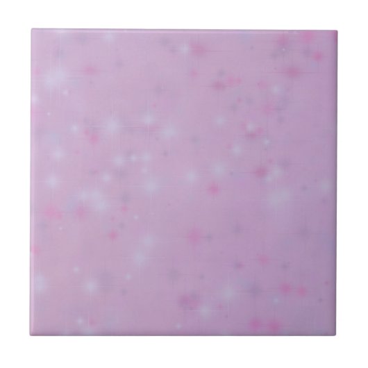 Roze Sparkle Small Ceramic Tegel Tegeltje (Voorkant)