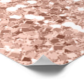 Roze Sparkle Sweet 16 Birthday Welkomstfoto Poster (Hoek)