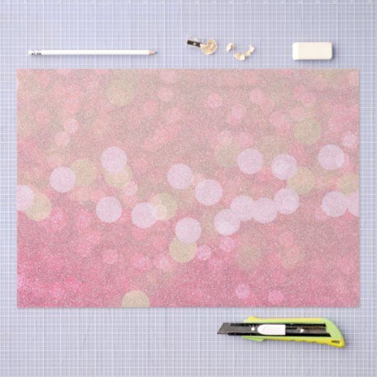 Roze Sparkle Tissuepapier (Craft)