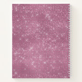 Roze Sparkle Uw foto Gepersonaliseerde offerte Notitieboek (Achterkant)