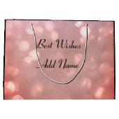  roze sparkle Vriendin Verjaardag Groot Cadeauzakje (Achterkant)