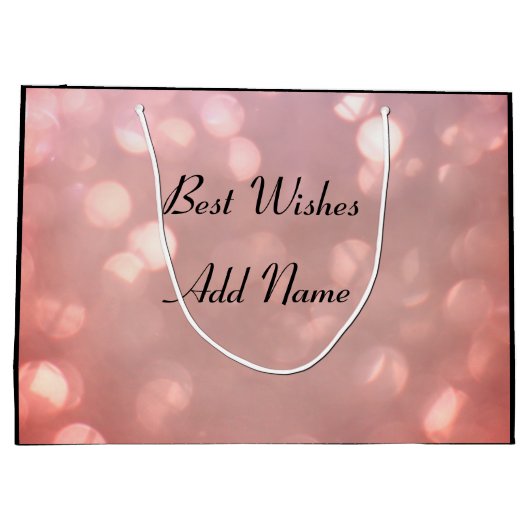 roze sparkle Vriendin Verjaardag Groot Cadeauzakje (Achterkant)