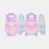Roze Sparkle Whimsical Butterfly Baby shower Bedankdoosjes (Uitgevouwen)