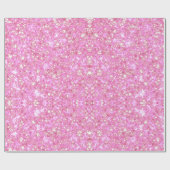 Roze Sparkle Wrapping Paper Cadeaupapier (Vlak)