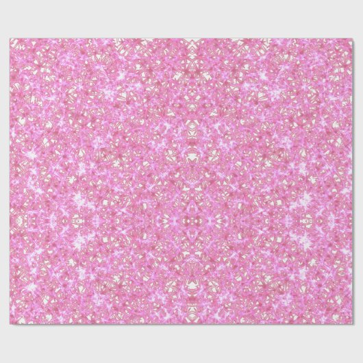 Roze Sparkle Wrapping Paper Cadeaupapier (Vlak)