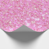Roze Sparkle Wrapping Paper Cadeaupapier (Hoek)