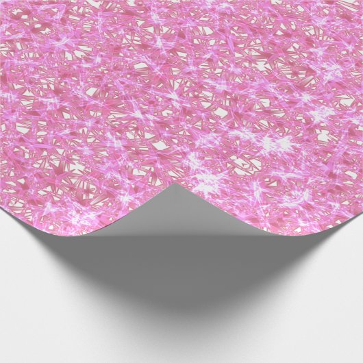 Roze Sparkle Wrapping Paper Cadeaupapier (Hoek)