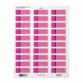 Roze Sparkles Return Address Labels (Full Sheet)