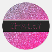 Roze Sparkles Sticker of Envelopverbinding