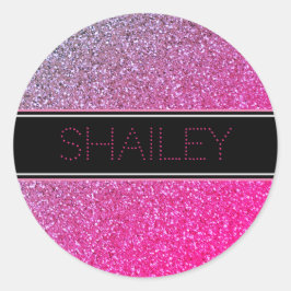 Roze Sparkles Sticker of Envelopverbinding