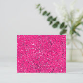 Roze Sparkles Terrazzo Print Briefkaart (Staand voorkant)
