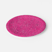 Roze Sparkles Terrazzo Print Papieren Bordje (Gekanteld)